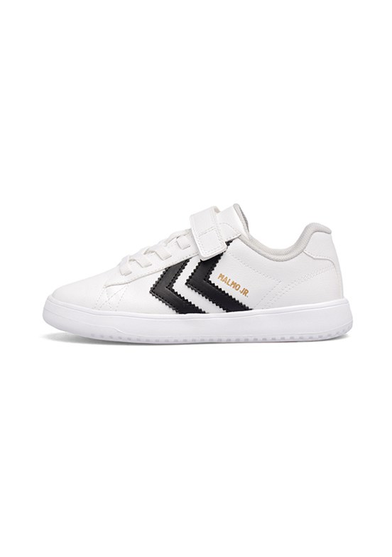 HUMMEL Malmo Jr. - 900869-9124 Unisex Çocuk Beyaz-Siyah Sneaker Ayakkabı