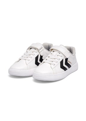 HUMMEL Malmo Jr. - 900869-9124 Unisex Çocuk Beyaz-Siyah Sneaker Ayakkabı