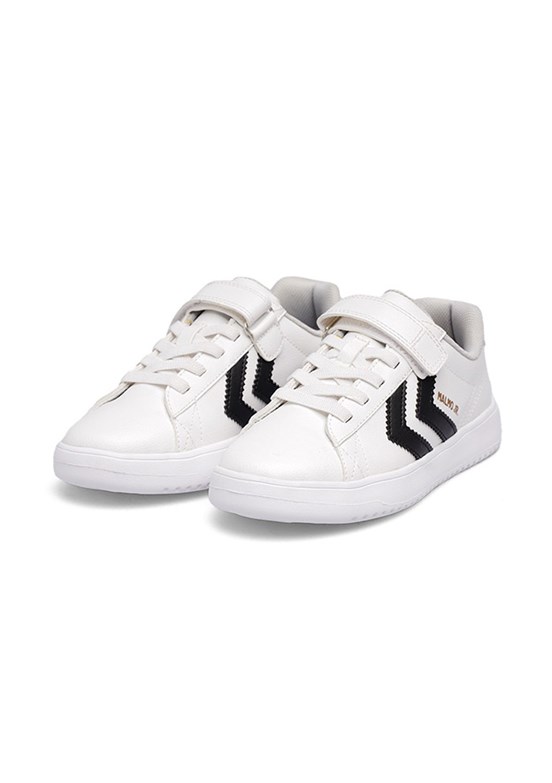 HUMMEL Malmo Jr. - 900869-9124 Unisex Çocuk Beyaz-Siyah Sneaker Ayakkabı