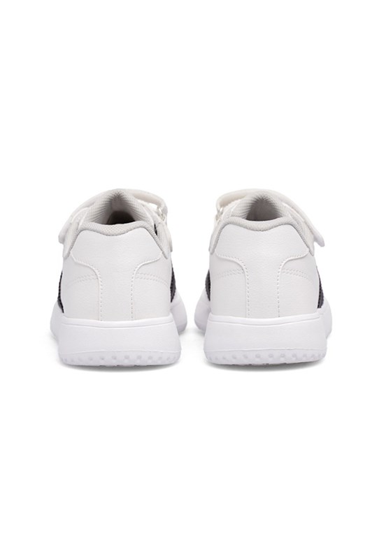HUMMEL Malmo Jr. - 900869-9124 Unisex Çocuk Beyaz-Siyah Sneaker Ayakkabı