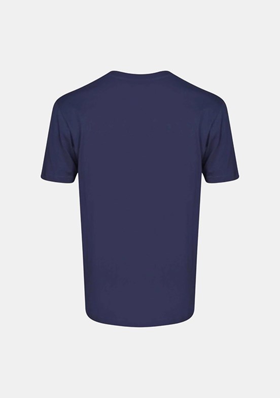 HUMMEL 912362-7459 Erkek Mavi Bisiklet Yaka T-Shirt