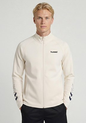 HUMMEL 922517-9157 Erkek Beyaz Fermuarlı Sweatshirt