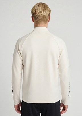 HUMMEL 922517-9157 Erkek Beyaz Fermuarlı Sweatshirt