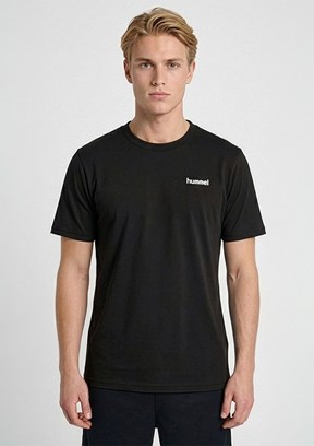 HUMMEL Hmlversal - 912365-2001 Erkek Siyah Baskılı T-Shirt