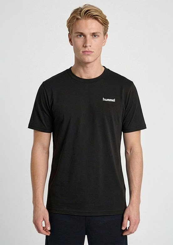 HUMMEL Hmlversal - 912365-2001 Erkek Siyah Baskılı T-Shirt