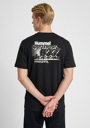 HUMMEL Hmlversal - 912365-2001 Erkek Siyah Baskılı T-Shirt