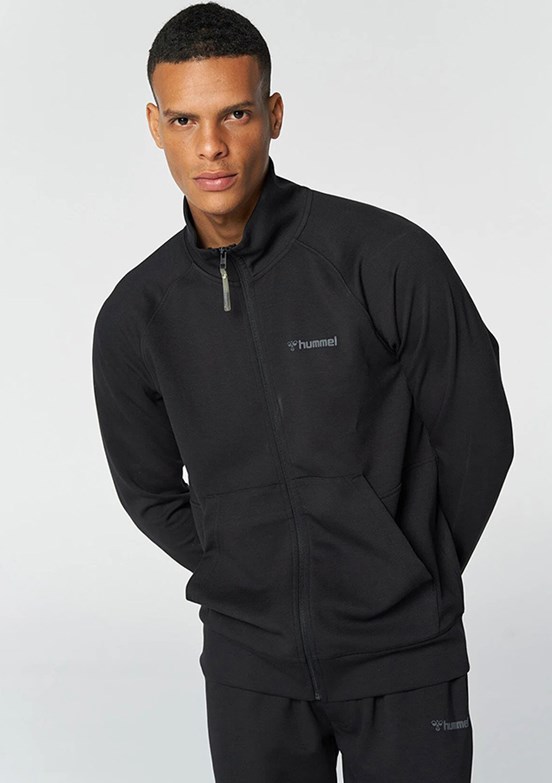 HUMMEL- 921678-2001 Hmlevon Erkek Siyah Fermuarlı Seweat Shirt