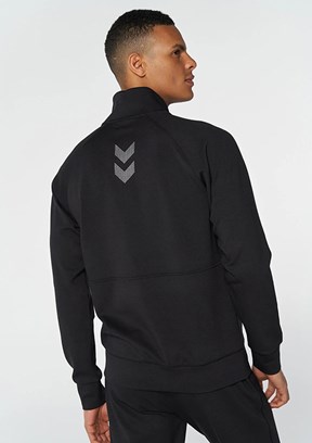 HUMMEL- 921678-2001 Hmlevon Erkek Siyah Fermuarlı Seweat Shirt