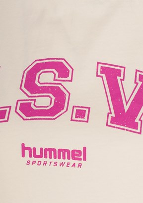 HUMMEL Remesa - 912322-9157 Kadın Beyaz Baskılı T-Shirt
