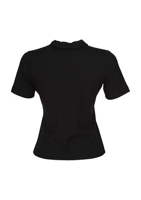HUMMEL Sargento - 912342-2001 Kadın Siyah Baskılı T-Shirt