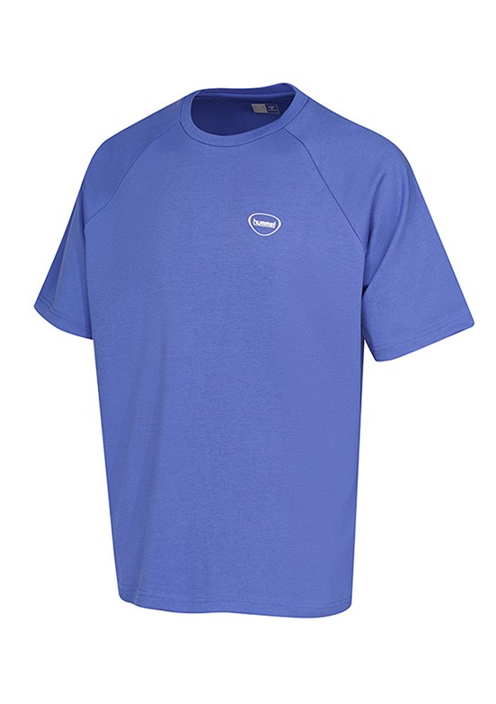 HUMMEL Inter - 980356-7837 Erkek Mavi Baskılı T-Shirt