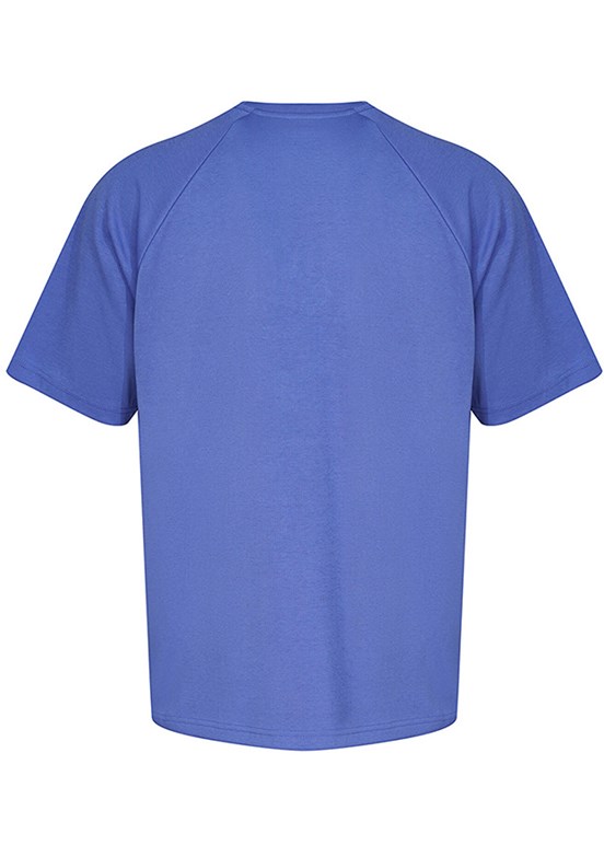 HUMMEL Inter - 980356-7837 Erkek Mavi Baskılı T-Shirt