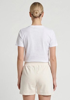 HUMMEL Hmlrevender - 932443-9157 Kadın Beyaz Baskılı Şort