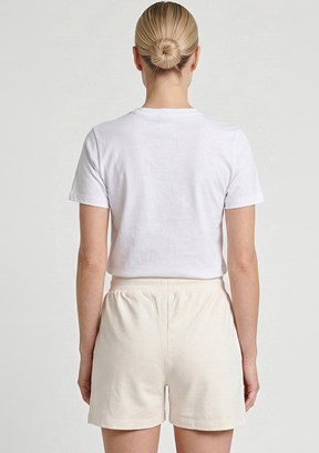 HUMMEL Hmlrevender - 932443-9157 Kadın Beyaz Baskılı Şort