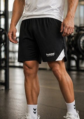 HUMMEL Hmlvıvo - 932484-2001 Erkek Siyah Baskılı Şort