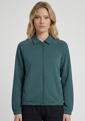 HUMMEL Hmlrıente - 922485-7719 Kadın Yeşil Fermuarlı Sweatshirt