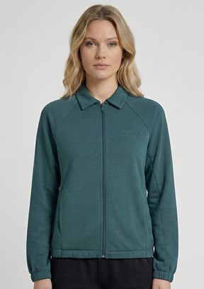 HUMMEL Hmlrıente - 922485-7719 Kadın Yeşil Fermuarlı Sweatshirt