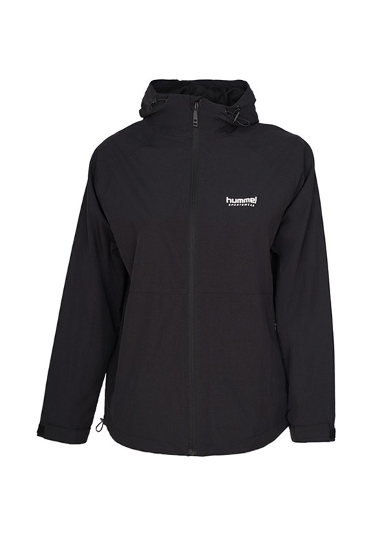 HUMMEL Ruso Raincoat - 940280-2001 Kadın Siyah Yağmurluk Mont