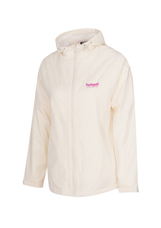 HUMMEL Ruso Raincoat - 940280-9157 Kadın Beyaz Yağmurluk Mont