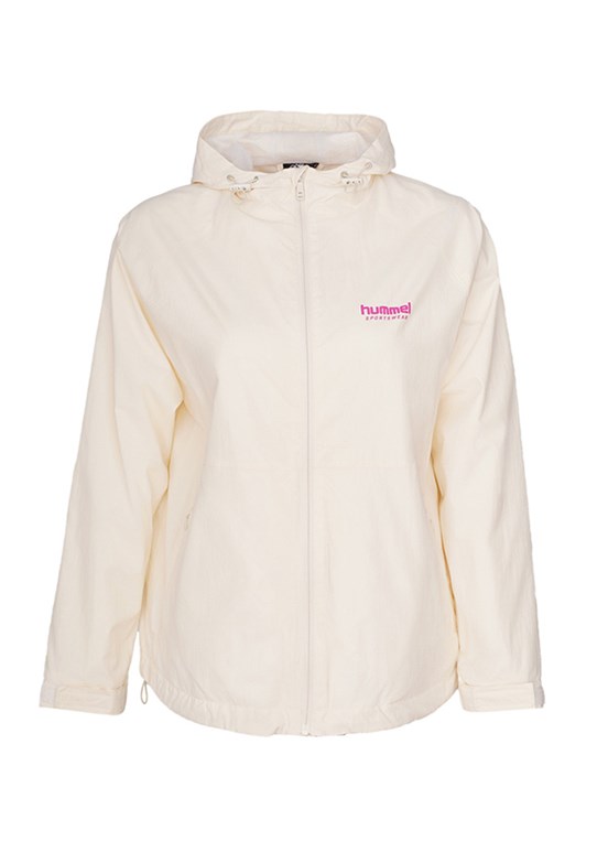 HUMMEL Ruso Raincoat - 940280-9157 Kadın Beyaz Yağmurluk Mont