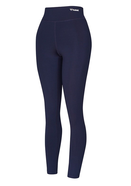 HUMMEL hmlT-MT Active - 931763-7459 Kadın Mavi Yüksek Bel Tayt