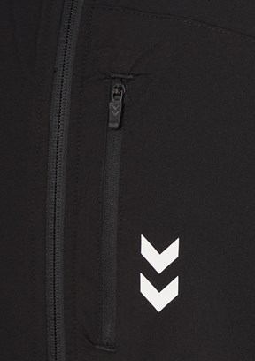 HUMMEL Trenz - 922514-2001 Erkek Siyah Fermuarlı Kapşonlu Sweatshirt