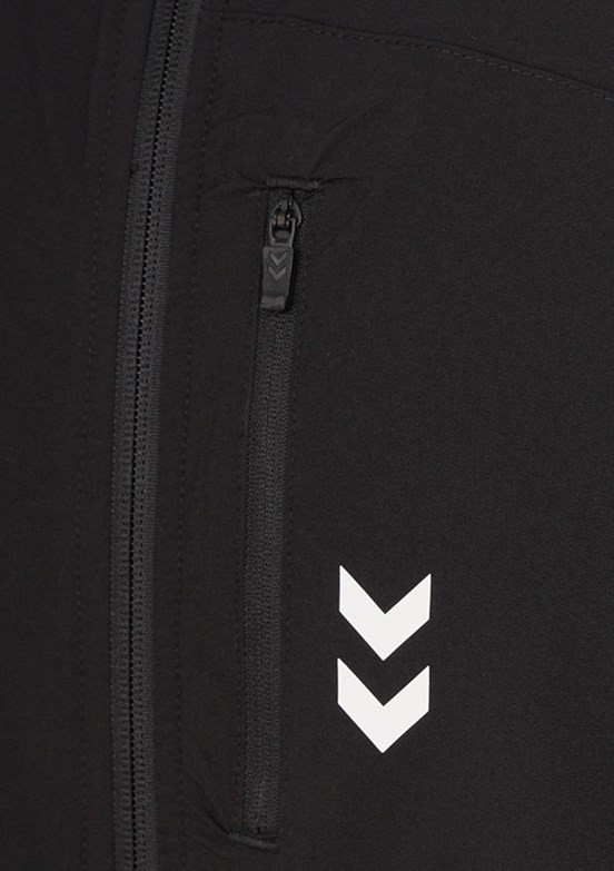 HUMMEL Trenz - 922514-2001 Erkek Siyah Fermuarlı Kapşonlu Sweatshirt