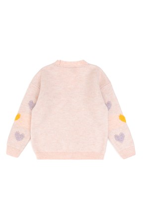 US POLO ASSN Kız Çocuk Pembe Triko Hırka