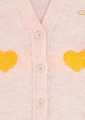 US POLO ASSN Kız Çocuk Pembe Triko Hırka
