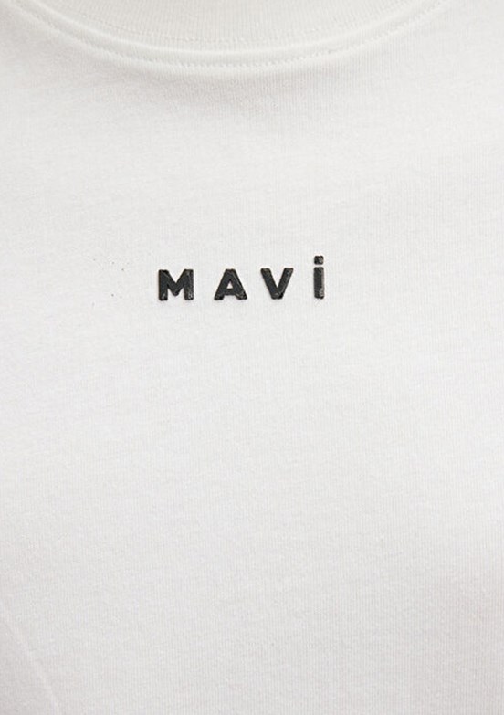 MAVİ - M1612518-70057 Kadın Beyaz Baskılı T-Shirt
