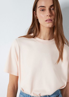 MAVİ - M1612829-71121 Kadın Pembe Baskılı T-Shirt