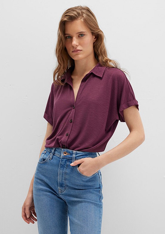 MAVİ - M168081-70664 Kadın Çok Renkli Kısa Kol T-Shirt