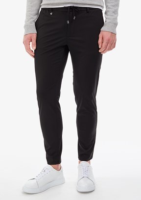 PİERRE CARDİN Erkek Siyah Regular Pantolon