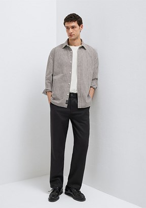MAVİ - M0010557-70219 Erkek Kahverengi Regular Pantolon