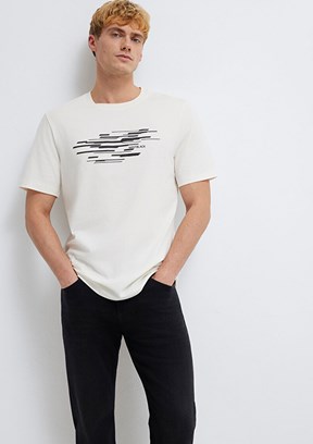 MAVİ Beyaz Erkek Baskılı T-Shirt