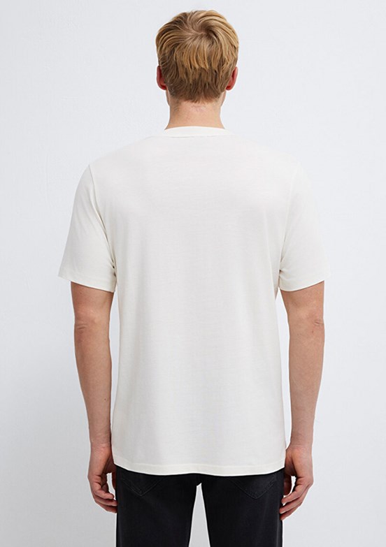 MAVİ Beyaz Erkek Baskılı T-Shirt
