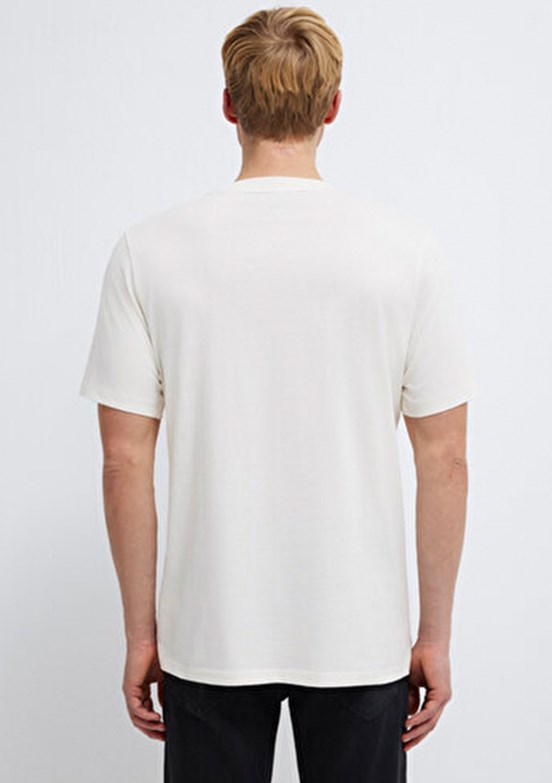 MAVİ Beyaz Erkek Baskılı T-Shirt