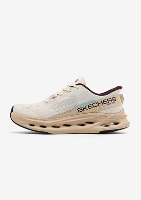 SKECHERS Max Cushioning Glide-Step - 129400 NAT Kadın Çok Renkli Koşu Ayakkabısı