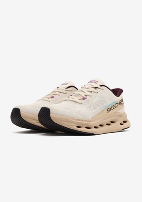 SKECHERS Max Cushioning Glide-Step - 129400 NAT Kadın Çok Renkli Koşu Ayakkabısı