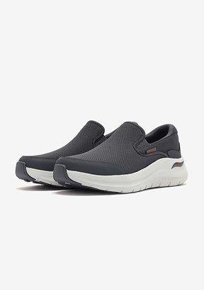 SKECHERS Arch Fit 2.0 - Vallo - 232706TK CHAR Erkek Gri Yürüyüş Ayakkabısı