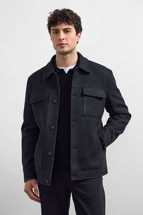 BACKANDBOND Erkek Siyah Regular Fit Kaban