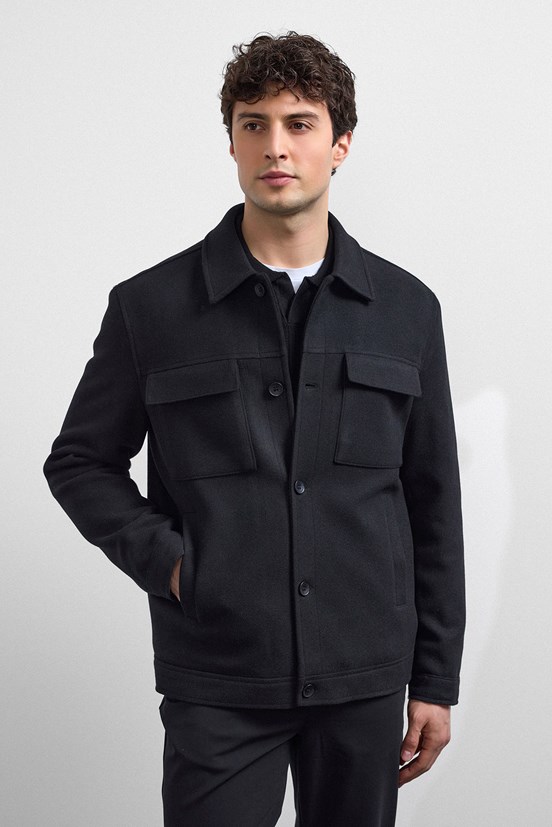 BACKANDBOND Erkek Siyah Regular Fit Kaban