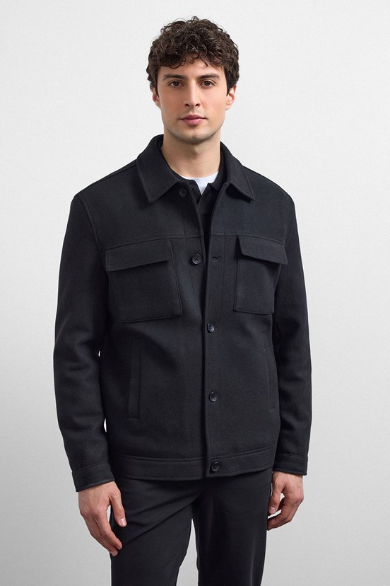 BACKANDBOND Erkek Siyah Regular Fit Kaban