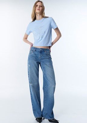 TWİST - TS1260018037 Kadın Lacivert Normal Bel Jean Pantolon
