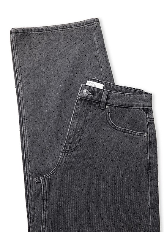 İPEKYOL - IS1260018015 Kadın Siyah Normal Bel Jean Pantolon