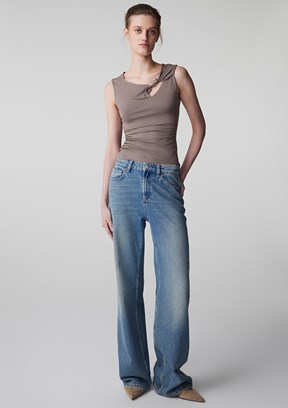 İPEKYOL - IS1260070063 Kadın Bej Basic T-Shirt