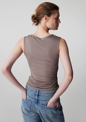 İPEKYOL - IS1260070063 Kadın Bej Basic T-Shirt