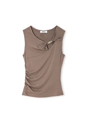 İPEKYOL - IS1260070063 Kadın Bej Basic T-Shirt