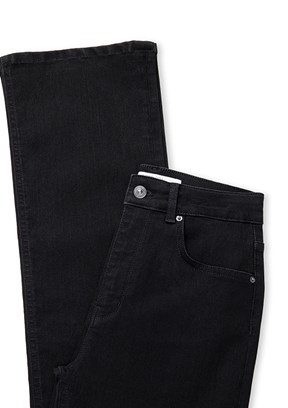 İPEKYOL - IS1260018012 Kadın Siyah Normal Bel Jean Pantolon