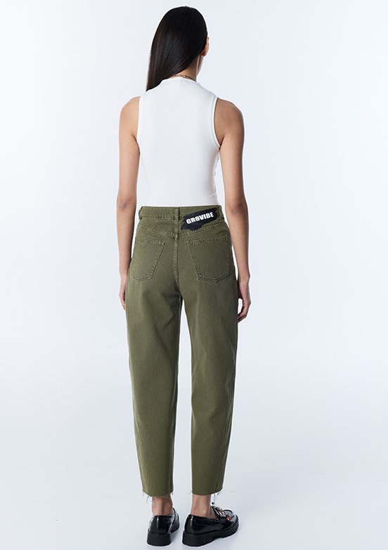 TWİST - TS1260018033 Kadın Yeşil Normal Bel Jean Pantolon